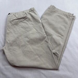 Gramicci Original G-Pants Mens Large Khaki Tan Climbing Belted Cotton Trousers